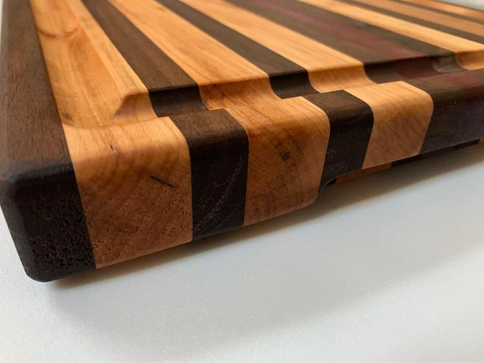 Custom Hand Made Cutting Board With Exotic Wood