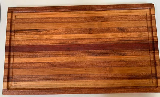 Custom Hand Made Cutting Board With Exotic Wood