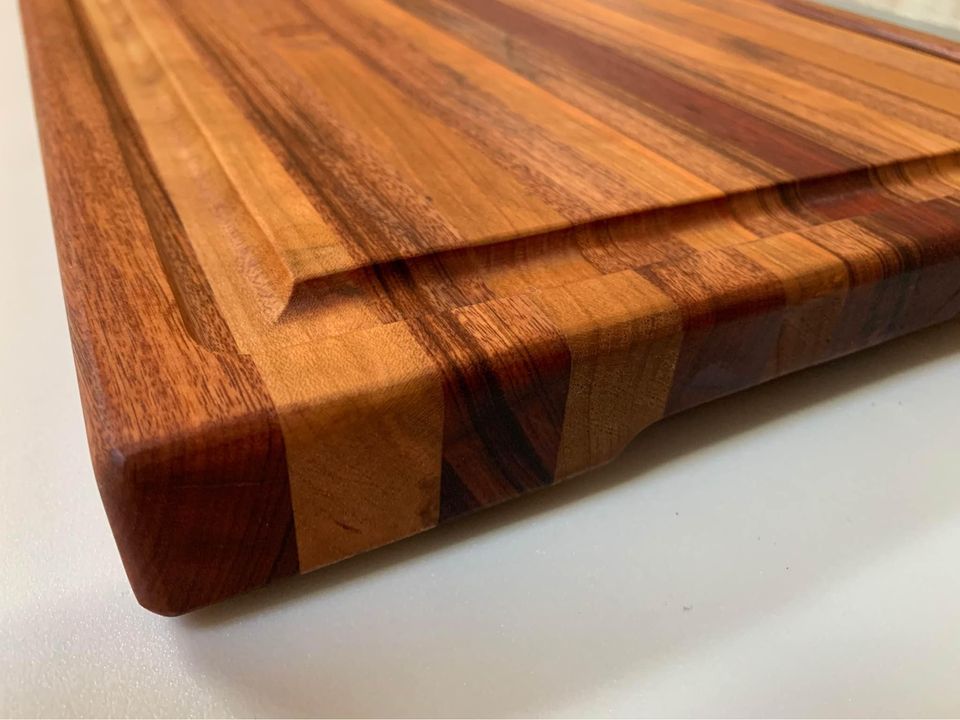 Custom Hand Made Cutting Board With Exotic Wood