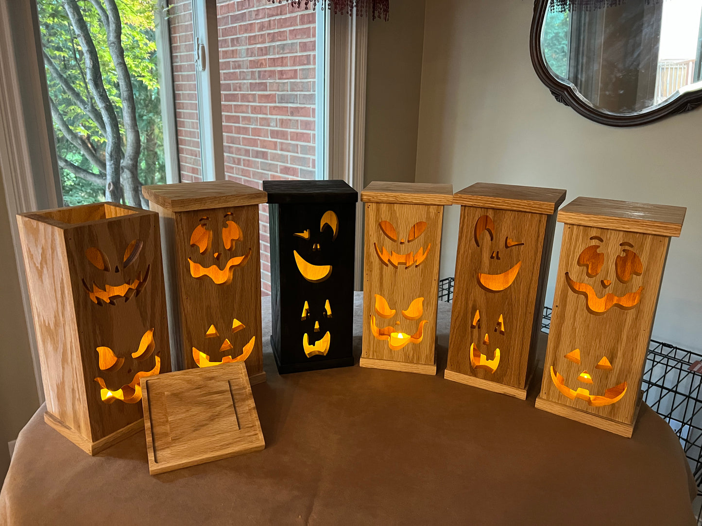 Halloween Custom Handmade Wooden Lantern