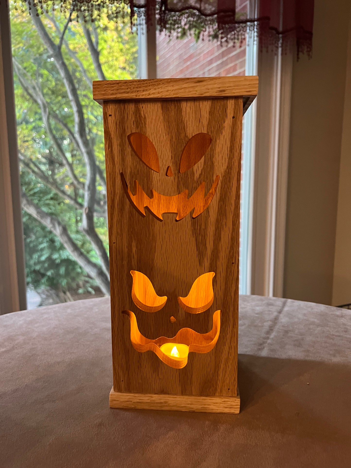 Halloween Custom Handmade Wooden Lantern