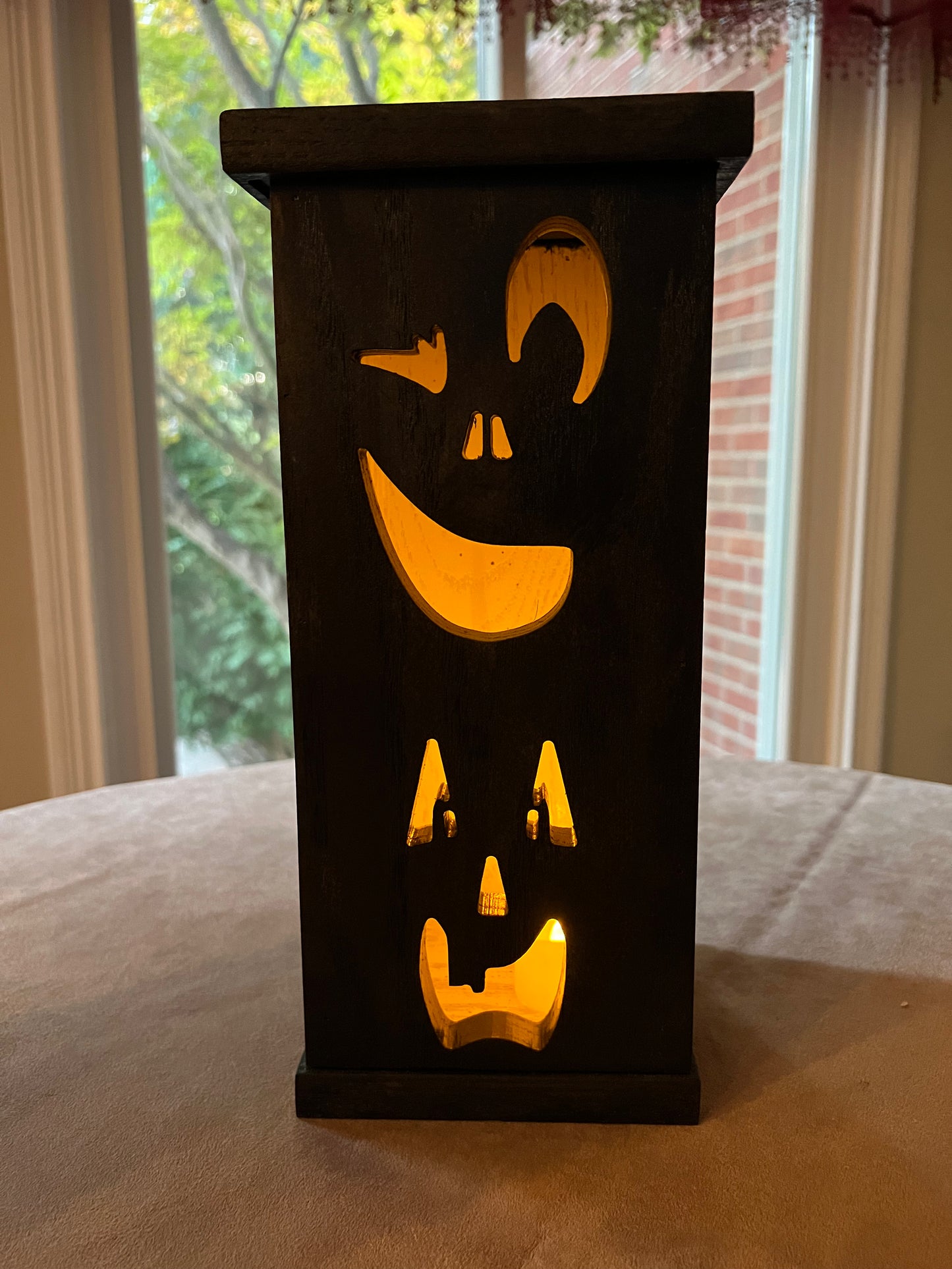 Halloween Custom Handmade Wooden Lantern