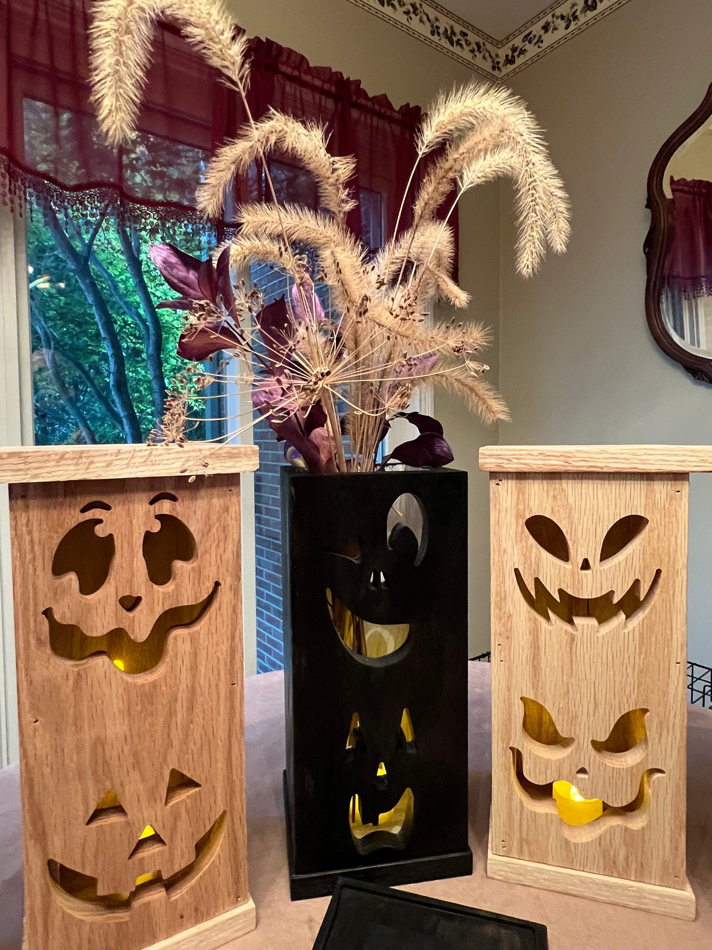 Halloween Custom Handmade Wooden Lantern